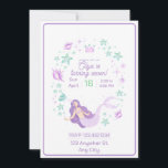 Kids Mermaid Birthday Splash Einladung<br><div class="desc">Wir laden Sie zu einer Kindermädchen Geburtstagsparty ein! Kommen Sie und besuchen Sie uns,  um sich im Swimmingpool zu amüsieren,  wo Sie mit Meerjungfrauen schwimmen,  Muscheln und Blasen spielen und köstliche Leckereien mit Meeresbezug genießen können. Vergessen Sie nicht,  Badeanzug und Handtuch mitzubringen!</div>