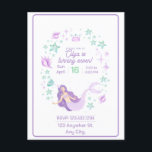 Kids Mermaid Birthday Splash Postkarte<br><div class="desc">Wir laden Sie zu einer Kindermädchen Geburtstagsparty ein! Kommen Sie und besuchen Sie uns,  um sich im Swimmingpool zu amüsieren,  wo Sie mit Meerjungfrauen schwimmen,  Muscheln und Blasen spielen und köstliche Leckereien mit Meeresbezug genießen können. Vergessen Sie nicht,  Badeanzug und Handtuch mitzubringen!</div>
