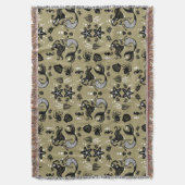 Kids Mermaid Gold Beach Decke (Vorderseite Vertikal)