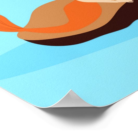 Kids Mermaid Growth Chart Poster (Ecke)