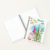 Kids Mermaid Sketch Notizblock (Innenseite)