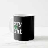 Kids Merry Bright Christmas T Shirt Kaffeetasse (Vorderseite Links)