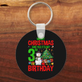 Kids Merry Christmas And Yes It's My 3rd Birthday Schlüsselanhänger (Vorderseite)