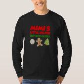 Kids Mimi's Little Helper Christmas Cookie Baking T-Shirt (Vorderseite)