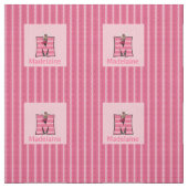 Kid's Mit Monogramm "M" rosa Elche Stoff (Muster)