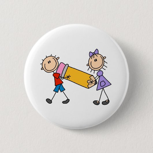 Kids mit Stift Button (Vorderseite)