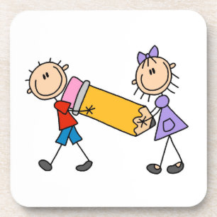 Kids mit Stift Getränkeuntersetzer