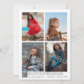 Kids Modellieren Schauspiel Comp Card 5 Foto QR Co (Rückseite)