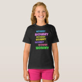Kids Mommy Print T-Shirt (Vorne ganz)