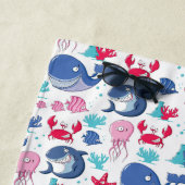 Kids Monogramed Whales Strandtuch (Beispiel)