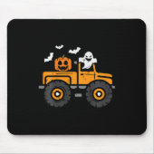 Kids Monster Truck Ghost Pumpkin Halloween Kostüm Mousepad (Vorne)