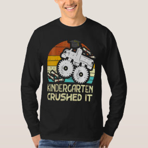 Kids Monster Truck Kindergarten zerstörte es Gradu T-Shirt