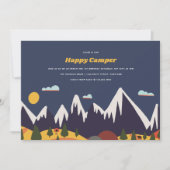 Kids Mountain Landscape Birthday Party Einladung (Vorderseite)