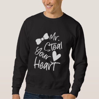 Kids Mr Steal Your Heart For Boys Toddlers Valenti Sweatshirt