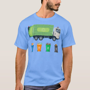Kids Mülltag Mülltrennung Müllwagen T-Shirt