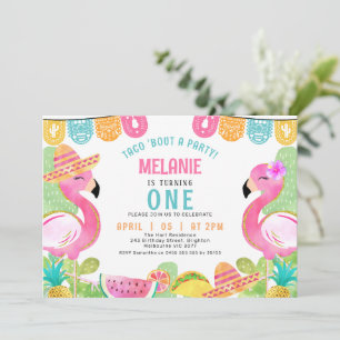 Kids Multicolored Taco 'über ein Party Geburtstag Einladung