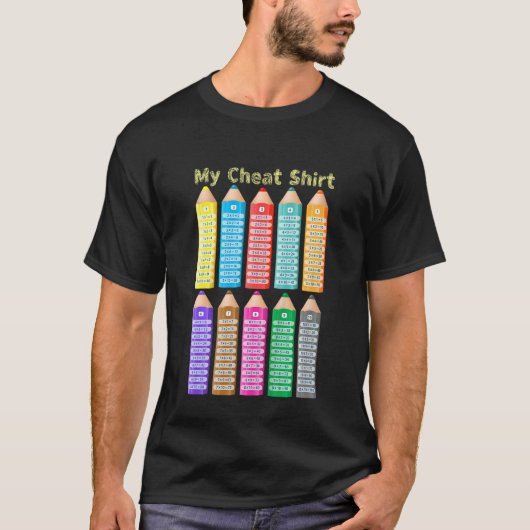 Kids My Chea Kids Math Multiplication Tables T-Shirt (Vorderseite)