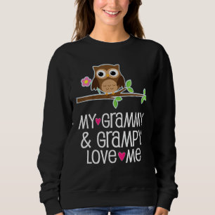 Kids my Grammy and Grampy Liebe Me Owl Sweatshirt