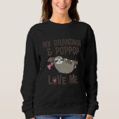 Kids My Grandma and PopPop Love Me Grandchild Slot Sweatshirt (Vorderseite)