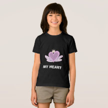 KIDS MY Herz schwarz Geschenkshirt