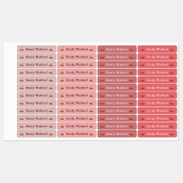 Kids' Name Clothing School Labels with Cherry Etiketten