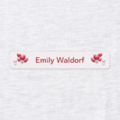 Kids' Name Clothing School Labels with Hearts Etiketten (Design 1)