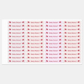 Kids' Name Clothing School Labels with Hearts Etiketten (Blatt)