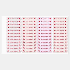 Kids' Name Clothing School Labels with Hearts Etiketten