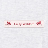 Kids' Name Clothing School Labels with Hearts Etiketten (Design 2)