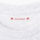 Kids' Name Clothing School Labels with Hearts Etiketten (Befestigt)