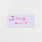 Kids' Name Clothing School Labels with Pink Note Etiketten (Design 2)