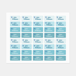 Kids' Name Clothing School Labels with Starfish Etiketten