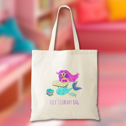 Kid's Name für die Lesebuchbücher der Mermaid-Bibl Tragetasche