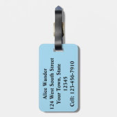 Kids Narwhale Gepäckanhänger (Rückseite vertikal)