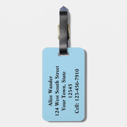 Kids Narwhale Gepäckanhänger (Rückseite vertikal)