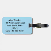 Kids Narwhale Gepäckanhänger (Rückseite horizontal)