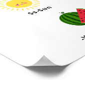 Kids Niedlich Alphabet ABC Lernen Kinderzimmer Dek Poster (Ecke)