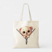 Kids Niedlich Bärentier Tragetasche (Rückseite)