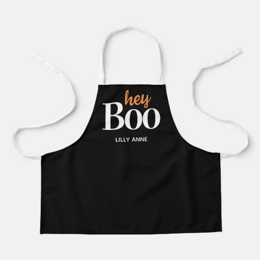 Kids Niedlich Boo Halloween Kostüm Personalisiert Schürze (Vorderseite)