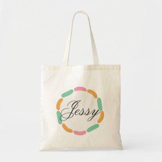 Kids Niedlich Easter Candy Monogram Tragetasche (Vorne)