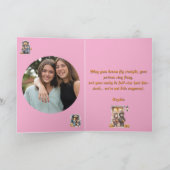 Kids Niedlich Funny modern Foto Halloween Karten (Innenseite)