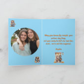 Kids Niedlich Funny modern Foto Halloween Karten (Innenseite)