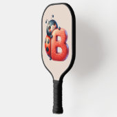 Kids Niedlich Ladybug Monogram Letter Pickleball Schläger (Links)