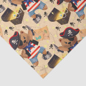 Kids Niedlich Pirate Bear Seidenpapier (Detail)