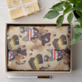 Kids Niedlich Pirate Bear Seidenpapier (Geschenk)