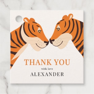 Kid's Niedlich Safari Tiger Vielen Dank zum Geburt Geschenkanhänger