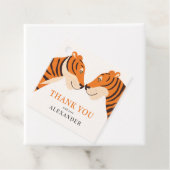 Kid's Niedlich Safari Tiger Vielen Dank zum Geburt Geschenkanhänger (Beispiel)