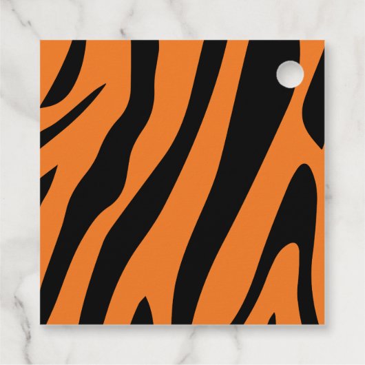 Kid's Niedlich Safari Tiger Vielen Dank zum Geburt Geschenkanhänger (Rückseite)