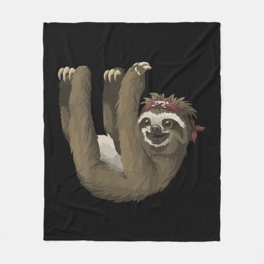 Kids Niedlich Sloth Retro Sloths T-Shirt Fleecedecke (Vorderseite)