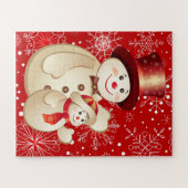 Kids Niedlich Snowman Puzzle (Horizontal)